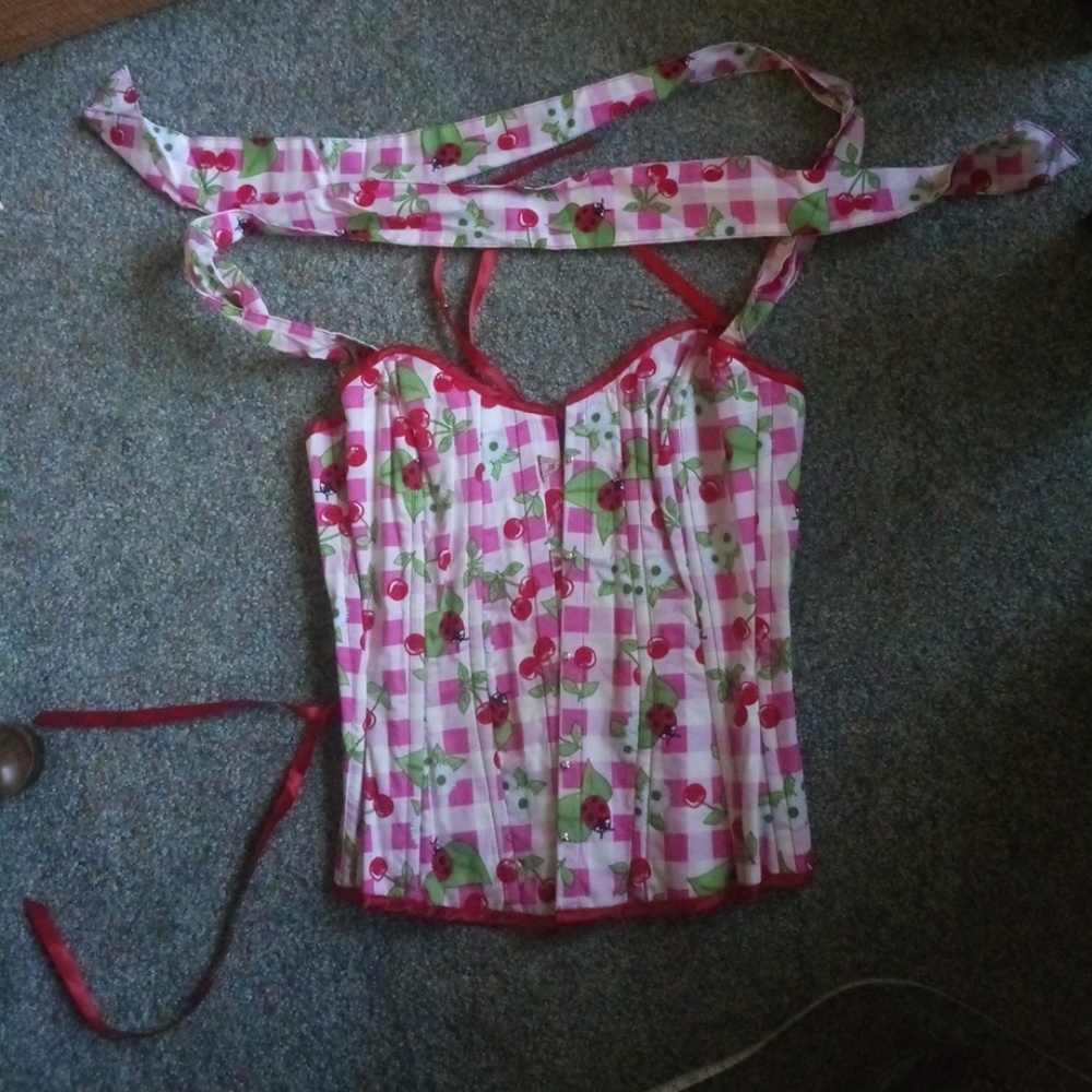 Rare Hell bunny hot topic cute corset top